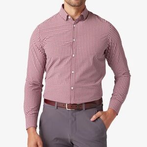 Mizzen + Main Leeward Dress Shirt, Size Medium, Trim Fit